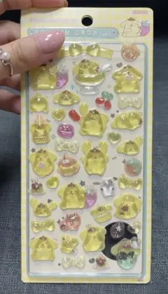 ボンボンドロップシール　ポムポムプリン