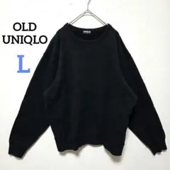 1619 OLD UNIQLO スウェット 裏起毛 クルーネック 紺タグ【L】
