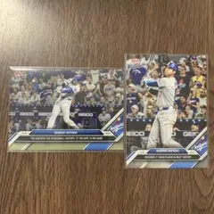 大谷翔平　2024 topps now 伝説の日　2枚セット