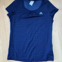 adidas ネイビー ドット柄 半袖Tシャツのサムネイル