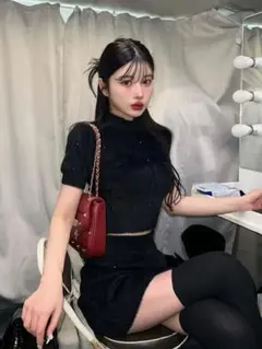 Darich スタッズシャギーニットセットアップ