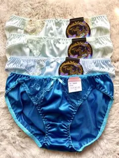 【新品・タグ付】LLサイズ トリコットショーツ 4枚セット　ブルー系
