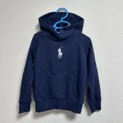 POLO ラルフローレン フード付きネイビーパーカー110cm
