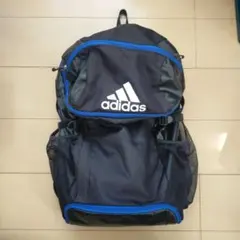 adidas バックパック 黒 青