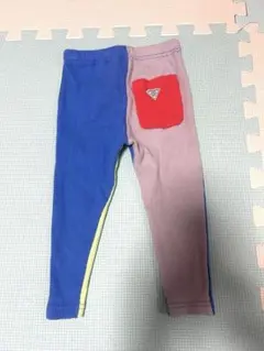 BREEZE ベビー レギンス パンツ 90cm クレイジーパターン　バイカラー