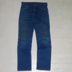 ラングラー ストレートジーンズ 濃紺 鬼髭 80sビンテージ デニムパンツ