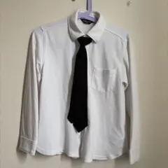 COMME CA ISM 長袖シャツ 120A ネクタイ付き