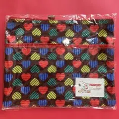 スヌーピーのダブルファスナーポーチ