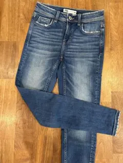 ZARA ダークブルー スキニーデニム 34