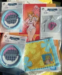 一番くじ　ワンピース 未来島エッグヘッド　下位賞セット　タオル　クリアファイル