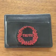 マルジェラ 刺繍 カードケース ブラック