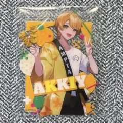 AMPTAKxCOLORS あっきぃ ダイカットクリアカード 等身 法被 アンプ