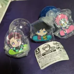 鬼滅の刃ばんちょうこうヘアクリップ壱　冨岡義勇　猗窩座　竈門炭治郎　ガチャ