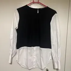 ZARA BASIC COLLECTION 長袖シャツ 黒白