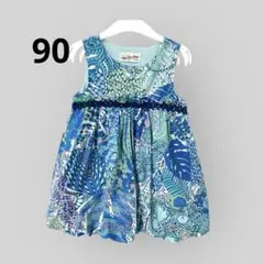 ラブアンドピースアンドマネー ノースリーブ バルーン キッズ ワンピース 90のサムネイル