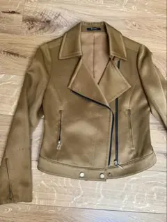 【美品】Aquascutum ブラウン ライダースジャケット S-Mのサムネイル