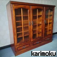 美品 送料込 karimoku コロニアル カリモク 書棚 食器棚 正規品 本棚のサムネイル
