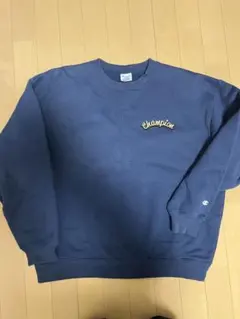 Champion ネイビー クルーネック トレーナー