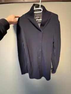 GIORGIO ARMANI ショールカラー ニットカーディガン ネイビーのサムネイル