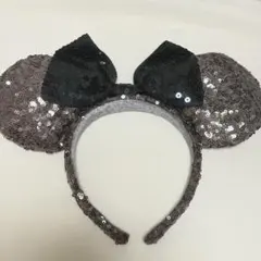ミニー耳カチューシャ ブラウン スパンコール