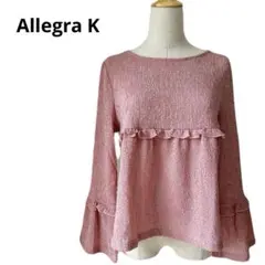 .⭐️新品⭐️Allegra K カットソー　レディース　M ピンク　長袖