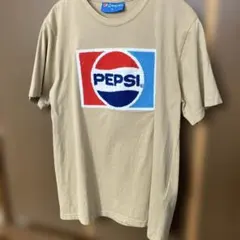 PEPSI 刺繍ロゴ Tシャツ ベージュ　Mサイズのサムネイル