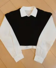 repipi armario　白ブラウス　ベストセット　Mサイズ