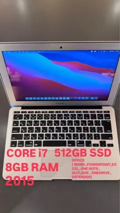 MacBook Air, 2015, i7, 8GB RAM,512GB SSD