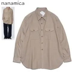 新品 M ナナミカ ユーティリティ パナマシャツ 長袖シャツnanamica