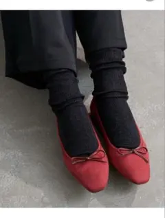 【新品未使用】LeTalonフレンチスクエアバレエシューズ