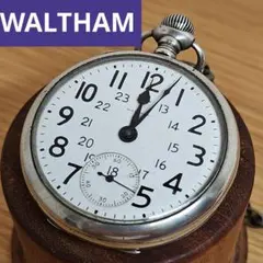 【稼働品】WALTHAM ウォルサム 懐中時計 スモールセコンド アンティークのサムネイル