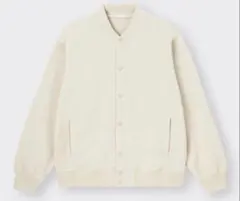 GU スウェットブルゾン　ナチュラル（アイボリー）