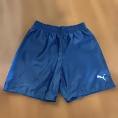 PUMA ブルー　サッカー　 ハーフパンツ 150