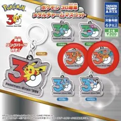 ポケモン 30周年 メタルチャーム マスコット リザードン ヒトカゲ