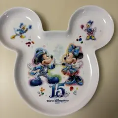 東京ディズニーシー 15周年 ミッキーマウス型スーベニアプレート