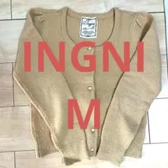 【INGNI】 ベージュ カーディガン