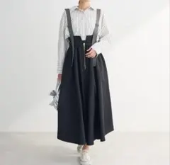新品　DOUBLE FLAGS スカート　サスペンダー　ミリタリー　ジャンスカのサムネイル