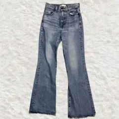 MOUSSY MVS FLAIRデニム 25 ブルー 010ESA12-1100