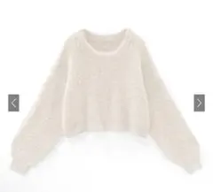 GRL ショート丈フェザーニットプルオーバー[kz119]