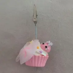 ほっぺちゃんカップケーキ メモスタンド ピンク♪