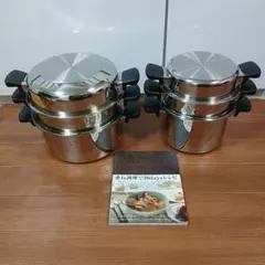 □Sunny様専用□サラダマスター 深型鍋( 3コート )&スチーマーSet