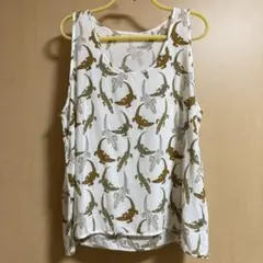 ワニ柄 タンクトップ ノースリーブ