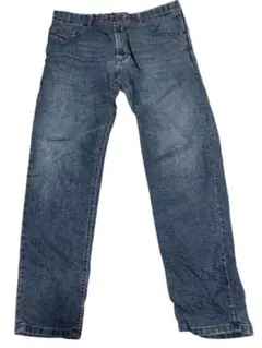 DIESEL ダークブルーストレートデニムパンツ