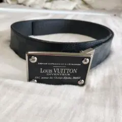 ルイヴィトン ダミエ グラフィット ベルト サンチュール シルバー金具