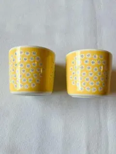 廃盤 マリメッコ プケッティ ラテマグ イエロー 2個セット