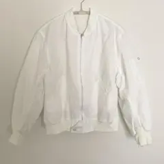 iki アンビデックス ホワイト ジャケット　ブルゾン　春アウター