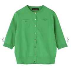 CABaN ファインポリエステル ハーフスリーブポケットカーディガン