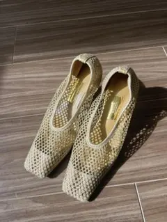 美品【4/16までの出品】 Le Talon／ナイロンメッシュストレッチパンプス