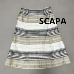 レディース　Mサイズ スキャパ　SCAPA　スカート　ベージュ　夏　麻素材リネンのサムネイル