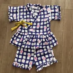 AMPERSAND 甚平 130cm 紫　ピンク